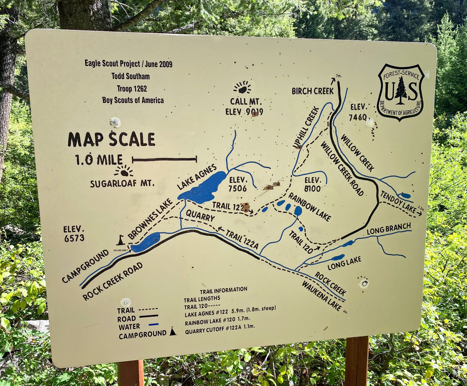 Trail sign